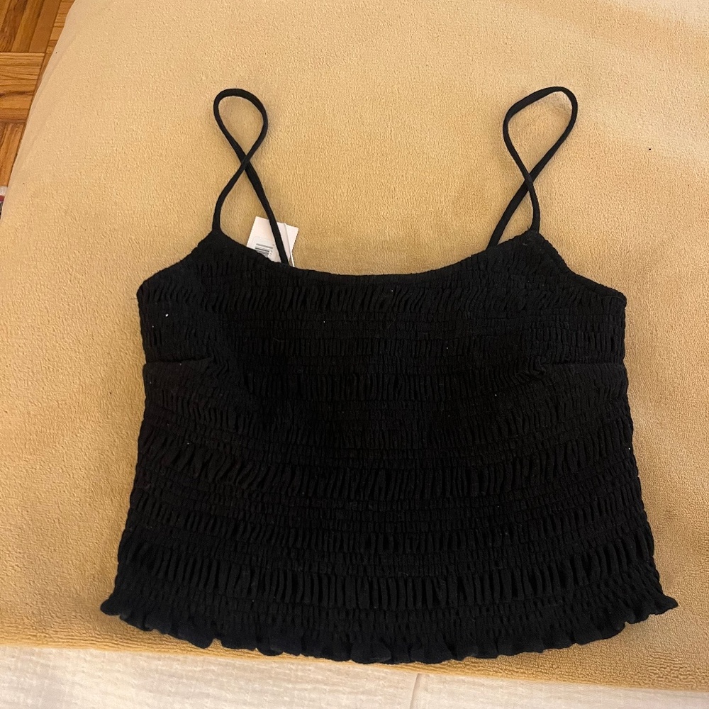 Rebecca Taylor cropped black top